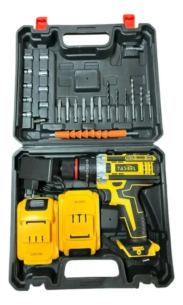 Taladro Inalámbrico Destornillador Percutor + accesorios 98v